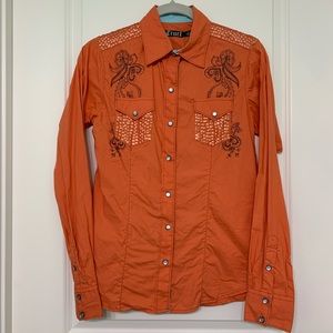 Ladies Cruel long sleeve button up